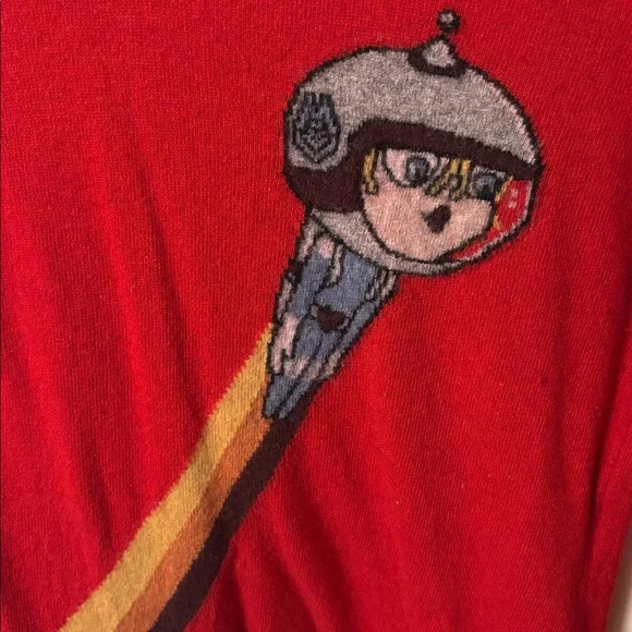 Moschino Red Sweater Dress size 4 - Picture 3 of 6